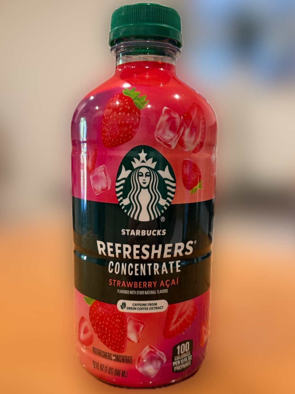 Starbucks Strawberry Acai Refresher Concentrate 946mL - New & Sealed - Picture 1 of 3